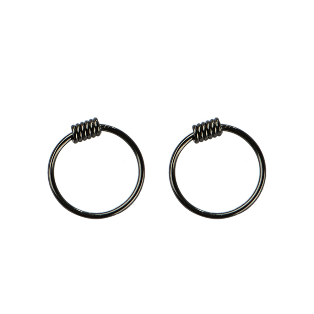 Bông tai tròn S925 9mm 11mm 6mm cho nam và nữ