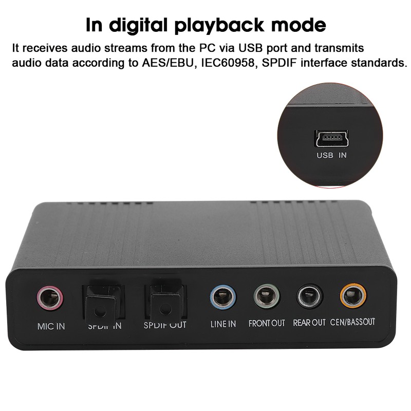 Usb Chuyển Đổi Thẻ Âm Thanh 5.1 Kênh Spdif | BigBuy360 - bigbuy360.vn