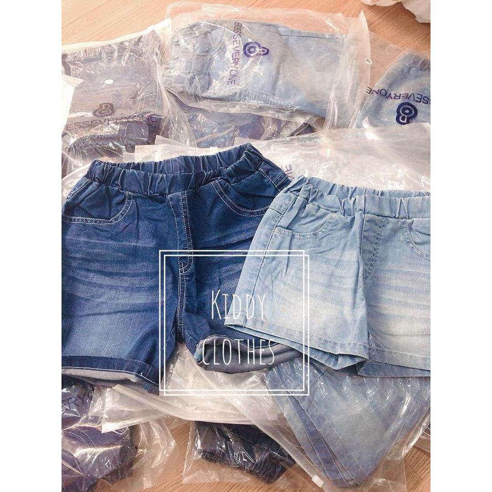 Quần short jeans bé trai bé gái hàng TQXK