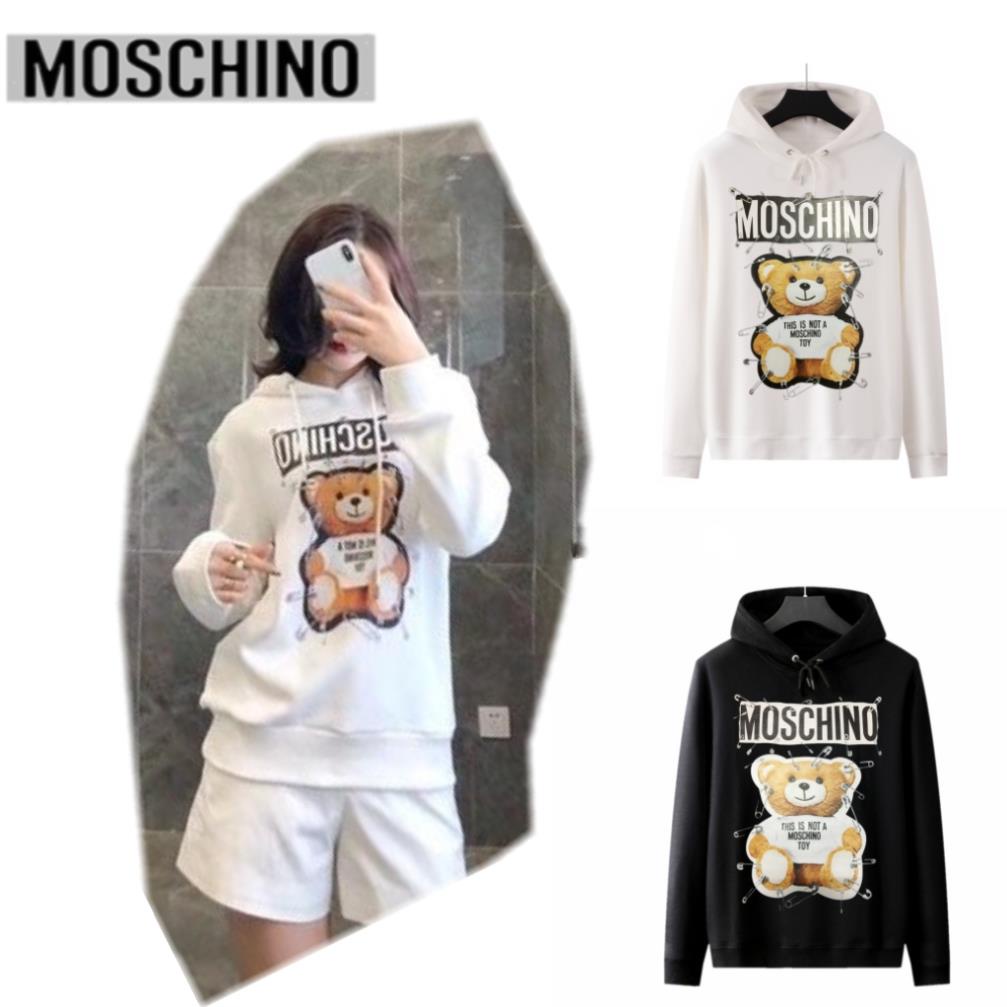 Áo Hoodie Moschino In Chữ Thời Trang Cho Cặp Đôi # 111 !