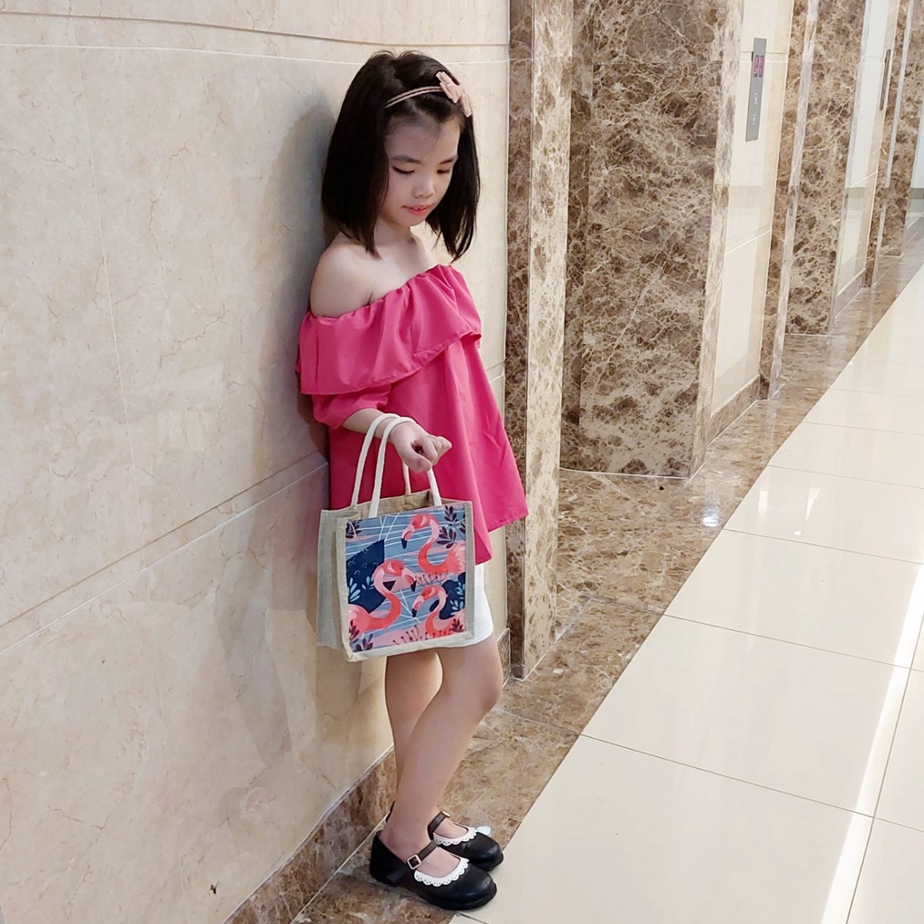 Đồ bộ bé gái trễ vai TTR60 TTN61