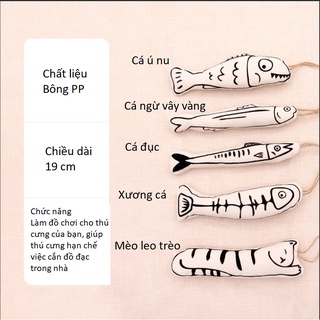 [Q7] Cá Đồ Chơi Bằng Vải Độc Đáo Vui Nhộn Cho Thú Cưng, Mèo Cưng - Nhiều Kiểu Dáng