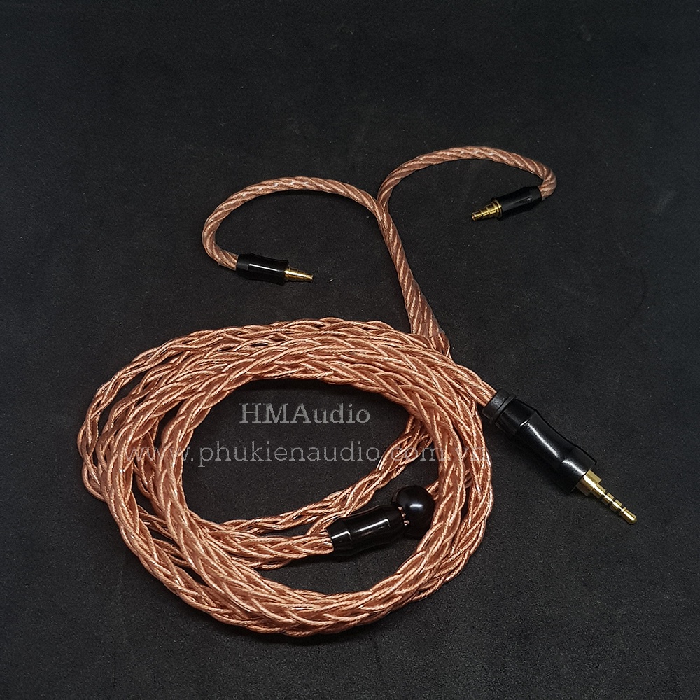 Dây tai nghe đồng OFC 1.2mm tết 8 - Sennheiser IE40 Pro