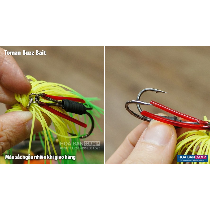 Mồi Lure Lóc Bông Toman - Buzz Bait Thailand Handmade | 27g - 13.5cm