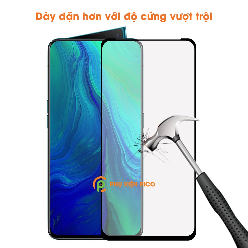 Kính cường lực Oppo Reno full màn hình viền đen siêu mỏng độ cứng 9H - Dán màn hình Oppo Reno