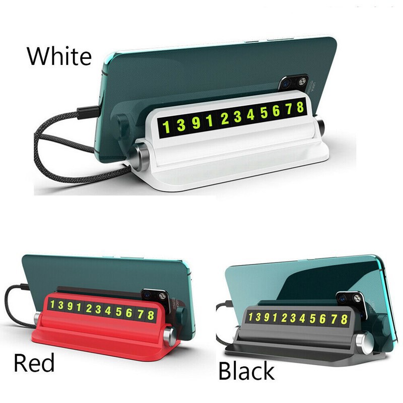 Bảng số điện thoại kiêm giá đỡ điện thoại trên ô tô | BigBuy360 - bigbuy360.vn