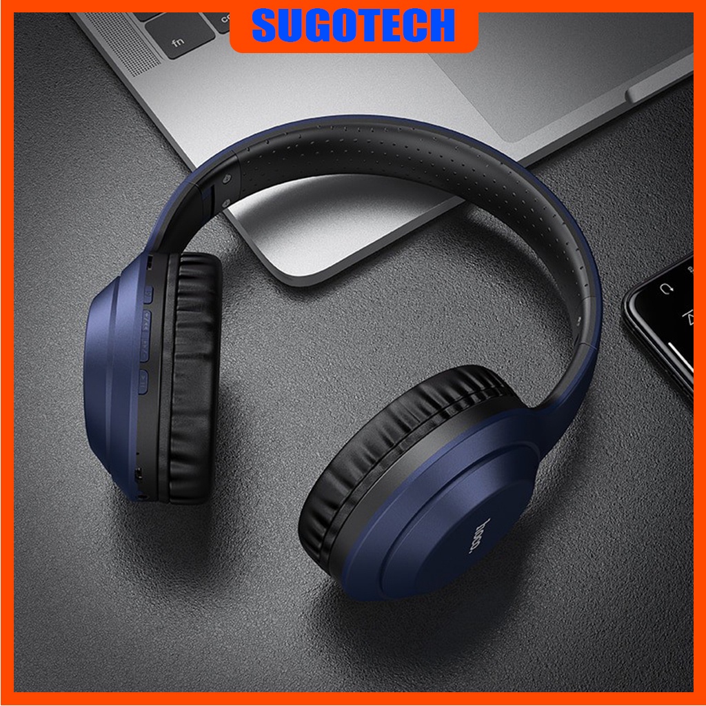 Tai nghe bluetooth chụp tai Hoco W30 chính hãng full chức năng, có jack 3.5mm