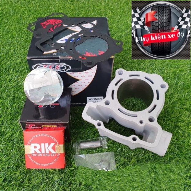 Lòng kiếng YCS 62mm và trái piston nén FJN dành cho Winner - Sonic 150