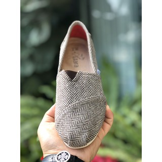 Tara - Giày Lười Unisex Nâu Line