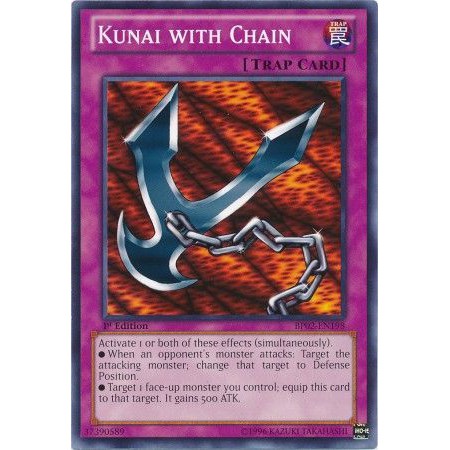 Thẻ bài yugioh: Kunai with Chain - BP02-EN198 - Common 1st Edition