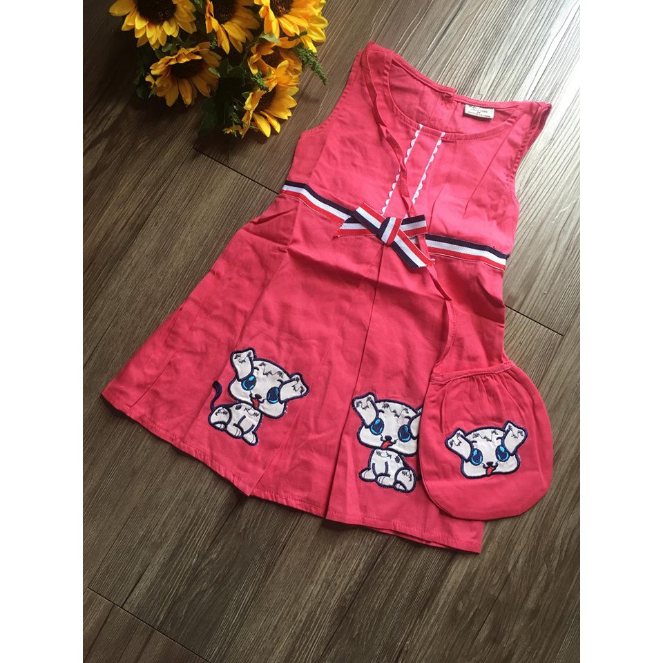 váy đầm bé gái kate lụa