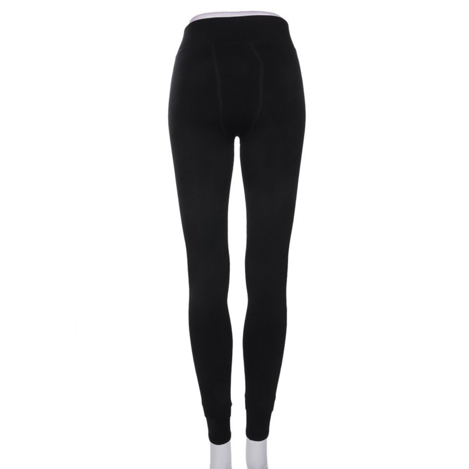 Quần Legging Lót Lông Giữ Ấm Màu Trơn Cho Nữ