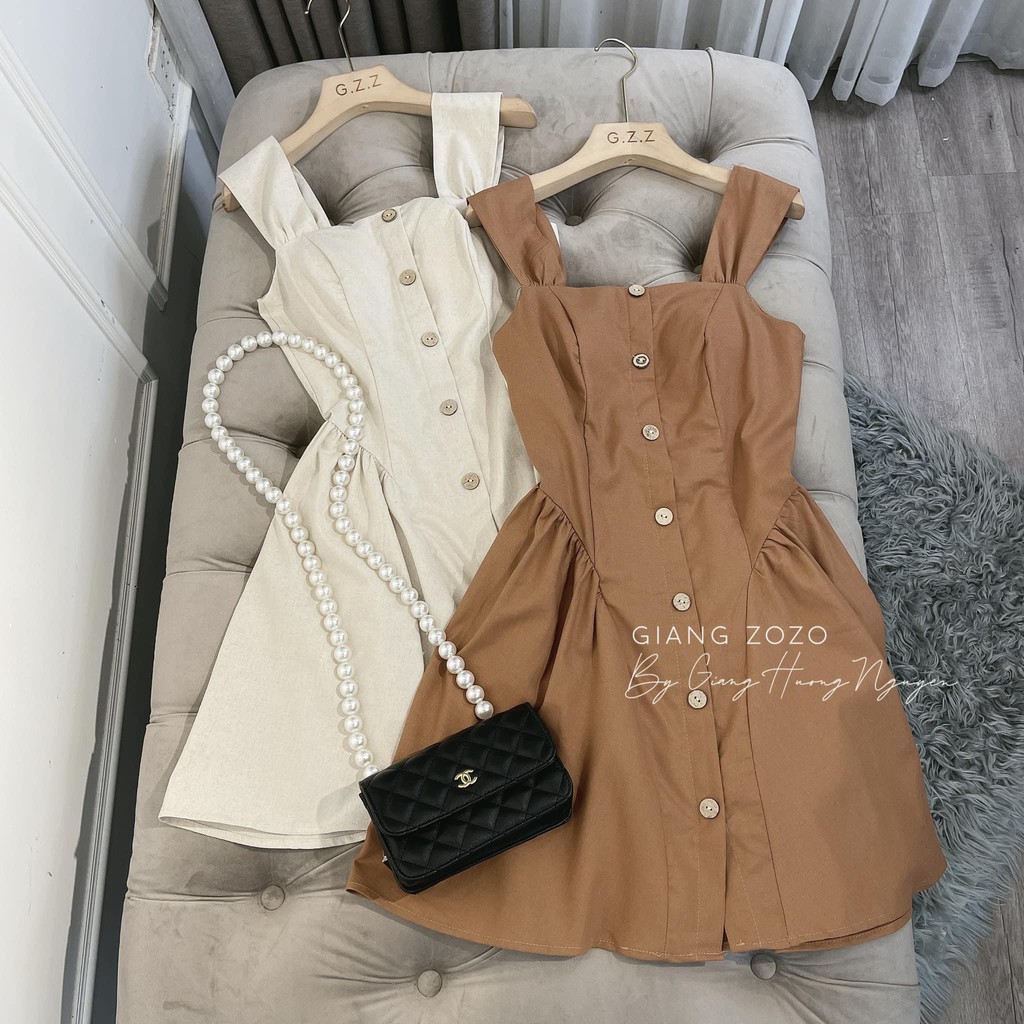 [Mã FAGREEN1505 giảm tới 30K đơn 99K] Đầm Xòe 2 Dây Cục Dọc Xinh Xắn | BigBuy360 - bigbuy360.vn