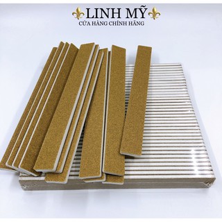 Dũa móng bột, dũa móng gel loại dày - Dũa phom vuông nhám gold US
