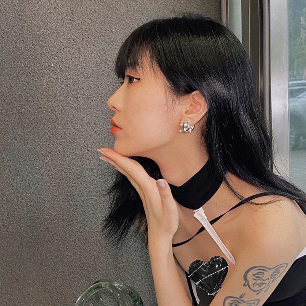 Khuyên Kẹp Vành Tai Thanh Lịch Thời Trang Cho Nữ MXMUSTY|Khuyên Vành Tai Hình Trái Tim