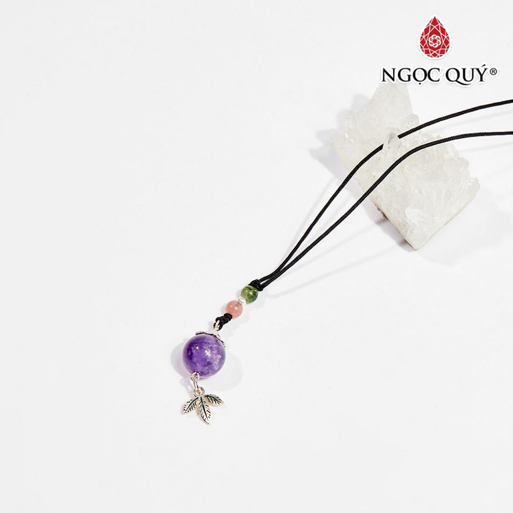 Dây Chuyền TA Tím Tròn - Ngọc Quý