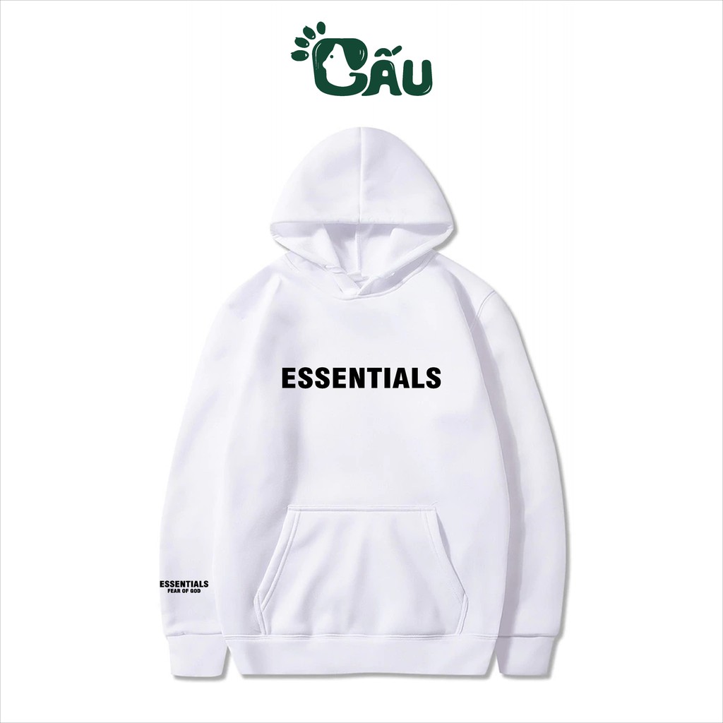 Áo khoác hoodie Men194 chui phản quang vải nỉ co dãn, dày dặn mềm mịn form rộng - Essentials