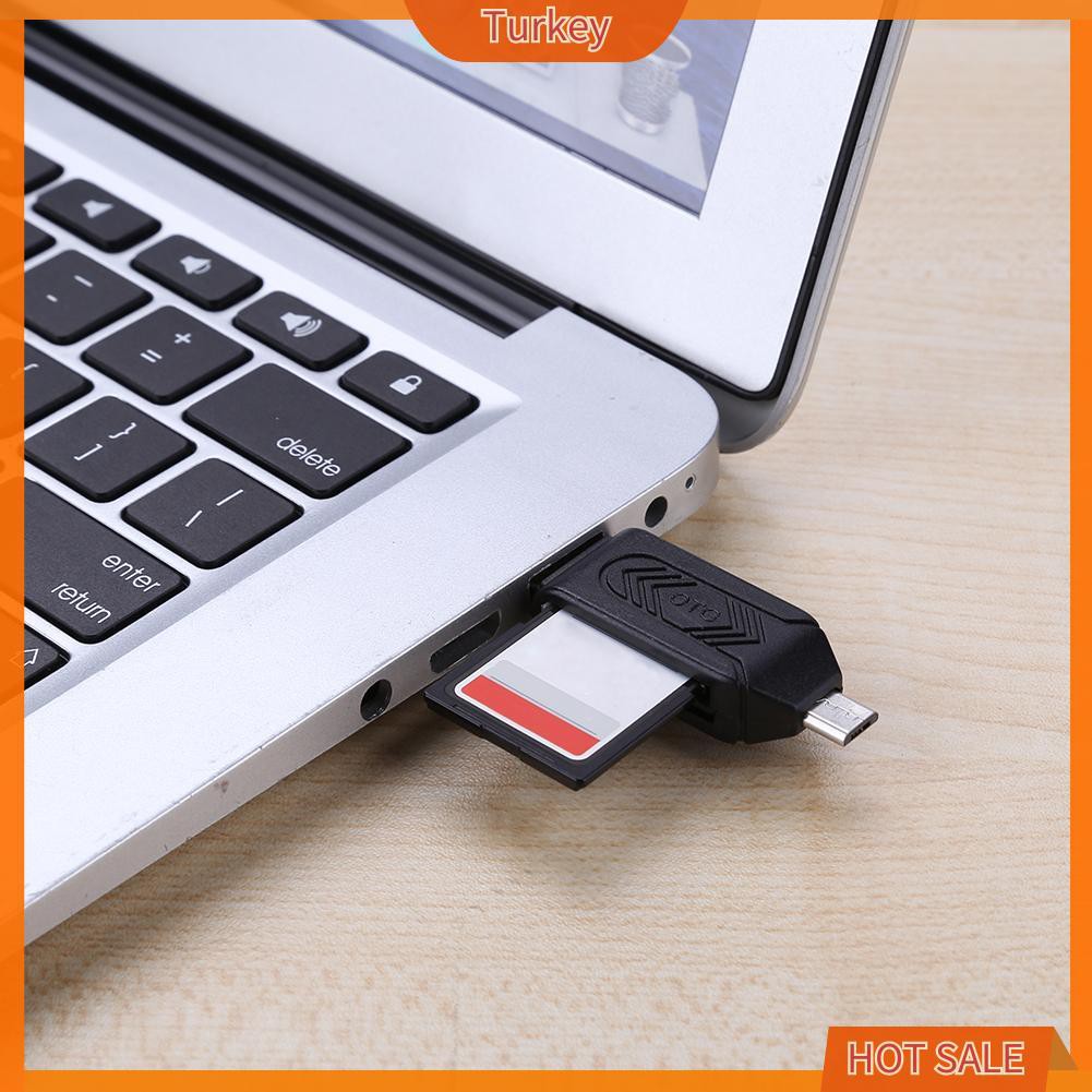 Đầu Đọc Thẻ Nhớ Usb2.0 Otg 2 Trong 1