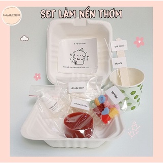 Combo tự làm nến thơm bánh kem tại nhà