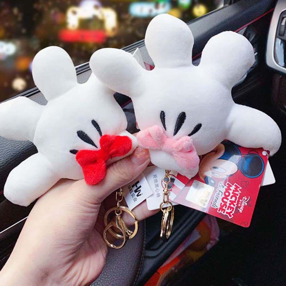 Móc Khóa Hình Bàn Tay Chuột Mickey Nhồi Bông Dễ Thương