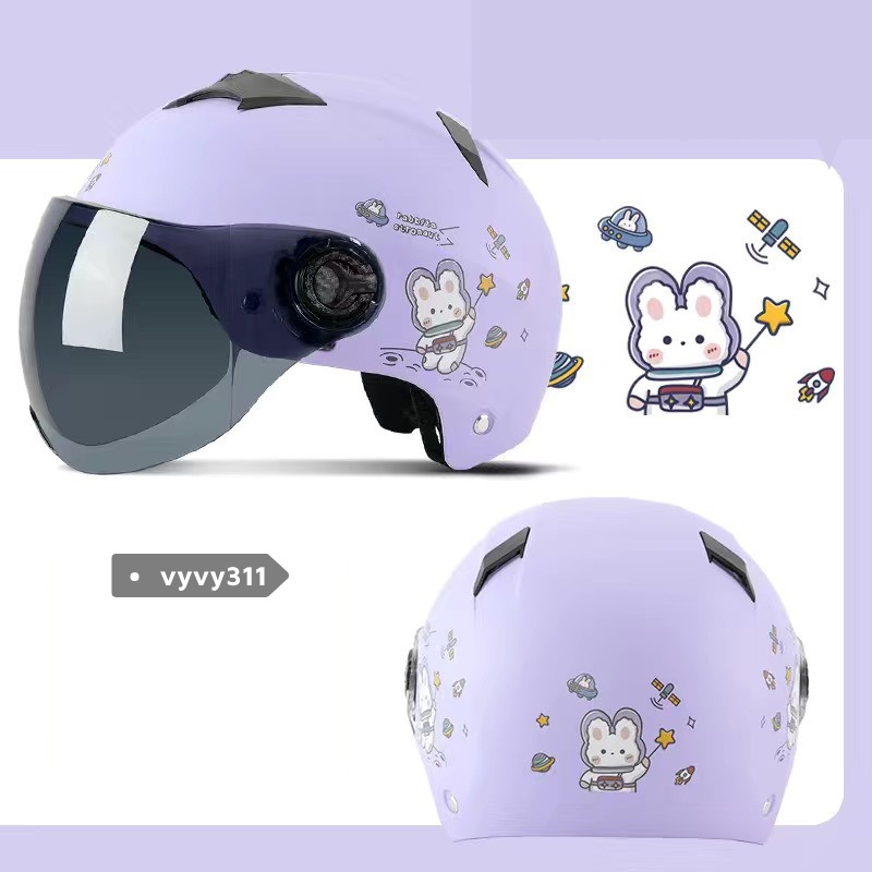 MŨ BẢO HIỂM TAI MÈO NHIỀU MÀU CUTE TẶNG KÈM KÍNH CHẮN
