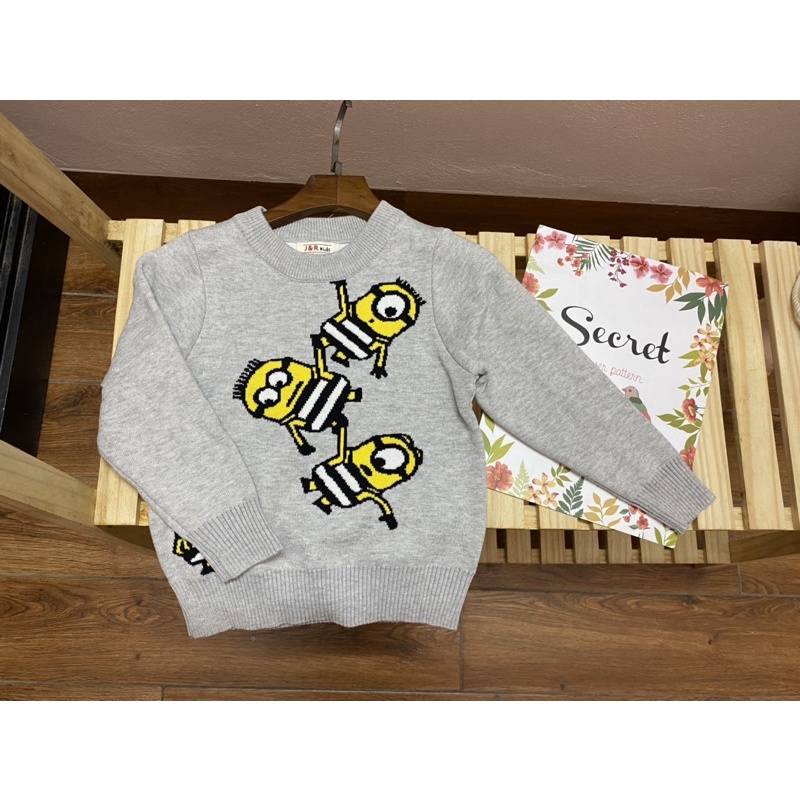 Áo Len Chui Cổ Dày 2 Lớp Cho Bé Trai Size 100-140(3-8 tuổi)