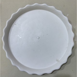 Dĩa nhựa lót chậu cây viền lượn phủ bì 110mm, lọt lòng 95mm