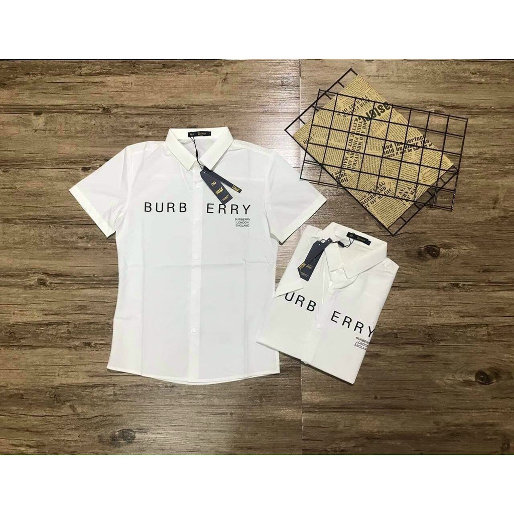 Áo sơ mi nam đẹp tay ngắn kiểu BBR 2 màu họa tiết giá rẻ AHFASHION