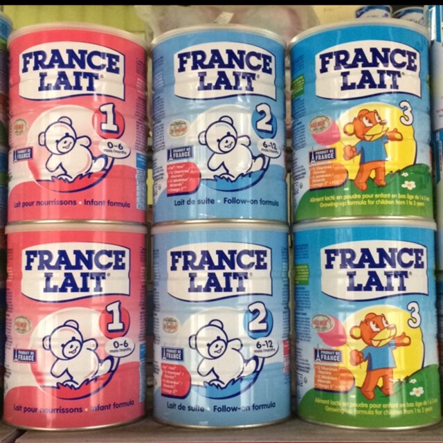 Mẫu mới - Sữa France Lait số 1,2,3 loại 900g
