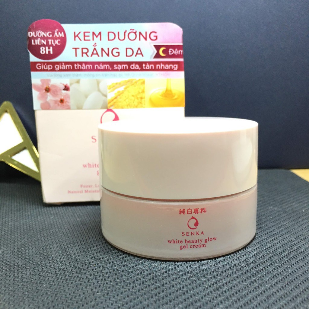 Kem dưỡng trắng da Senka White Beauty Glow Gel Cream 50g