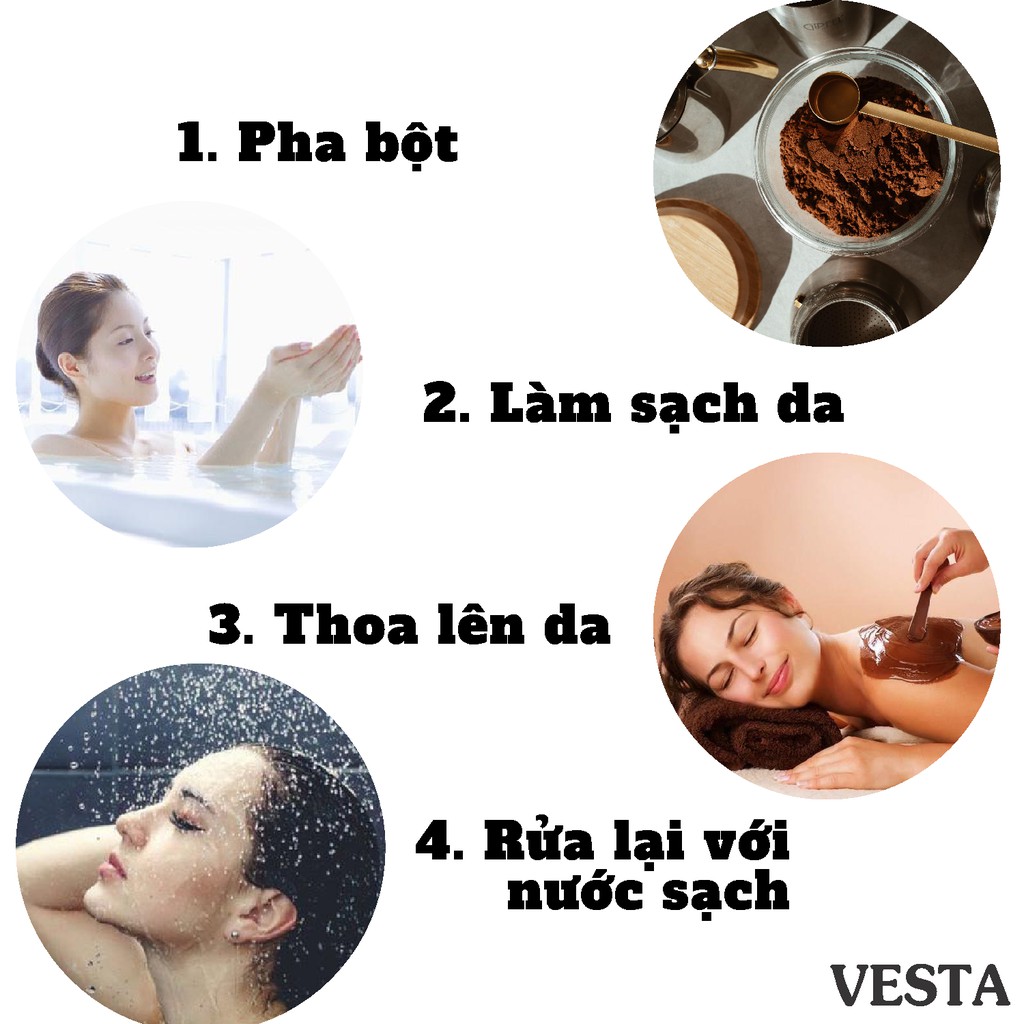 Bột Cà Phê Body Nguyên Chất Vesta Hủ 180ml