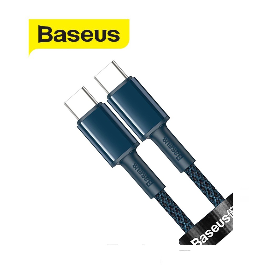 Cáp sạc nhanh 100W Baseus High Density Type-C sang Type-C dây dù chống rối dài 100CM cho Android