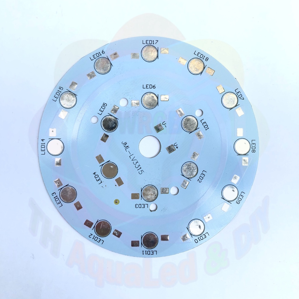 Mạch LED tròn 18 chip 100mm, sử dụng cho chip LED Luxeon