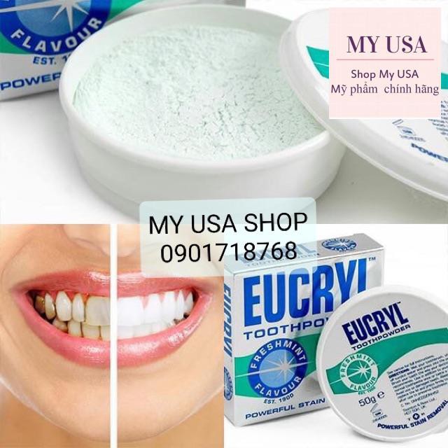 Bột trắng răng Eucryl ❤️ Bột Tẩy Trắng Răng Eucryl Chính Hãng Anh Quốc