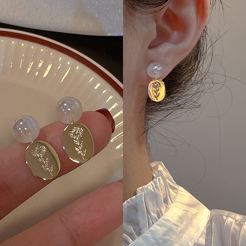 Đôi Khuyên Tai HạT NgọC Trai ThờI Trang Cho Nữ