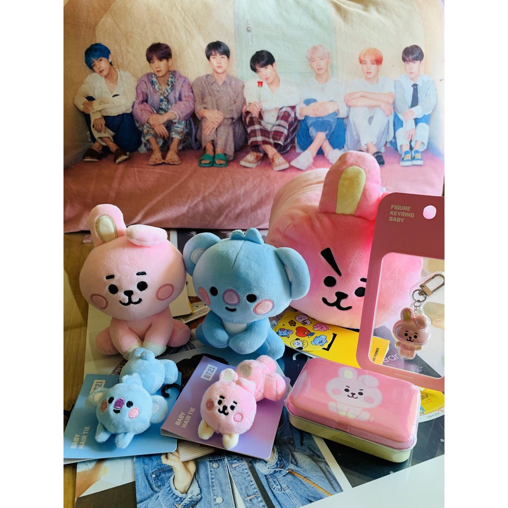 Offical BT21 baby sitting doll Gấu bông Bt21 chính hãng