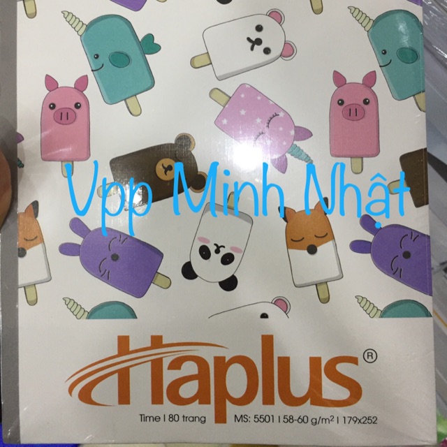 Sét 02 quyển vở kẻ ngang Haplus 80 trang