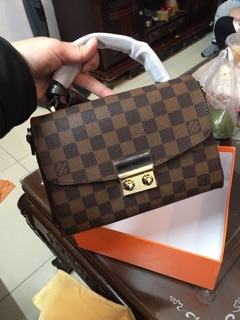 Túi L.V cặp croisette spsl fullbox size 25 nét căng