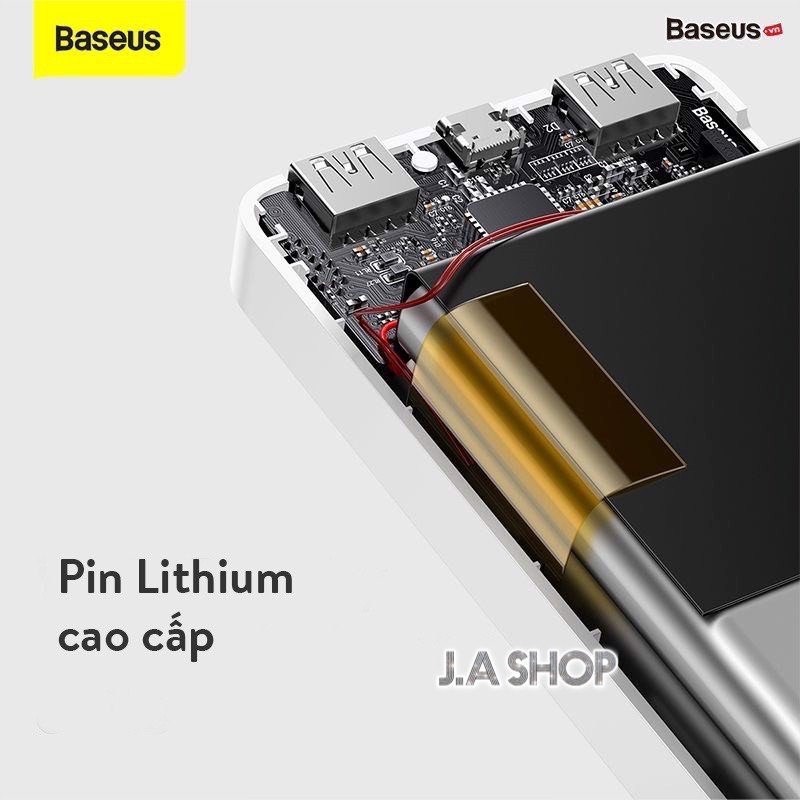 Sạc Dự Phòng Baseus Sạc nhanh Bipow 15W 20000mAh màn hình kỹ thuật số, Hàng chính hãng bảo hành 12 tháng, Pin dự phòng