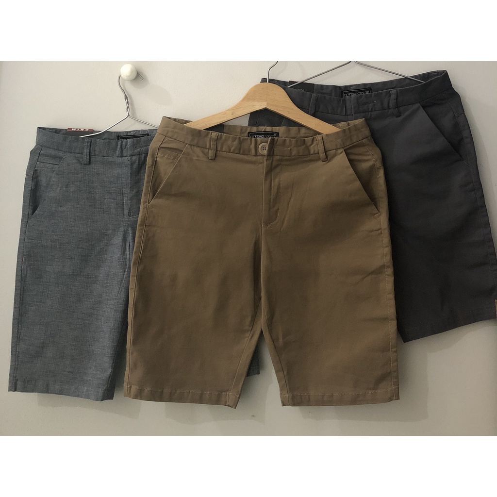 Quần short kaki nam cao cấp vải bố co giãn, quần short nam