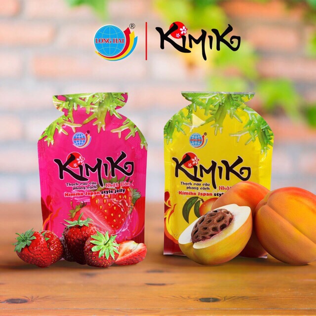 Thạch Rau Câu Kimiko Long Hải dạng túi Gói 420g