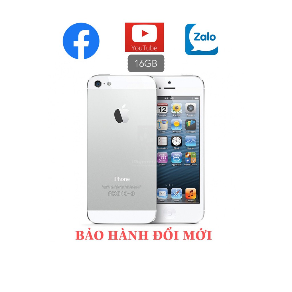 (𝐈𝐏𝐇𝐎𝐍𝐄 𝟓 𝐂𝐇𝐈́𝐍𝐇 𝐇𝐀̃𝐍𝐆) Điện Thoại iphone 5 16GB Quốc tế.Nghe gọi chơi game,vào mạng.bảo hành 12 tháng | BigBuy360 - bigbuy360.vn