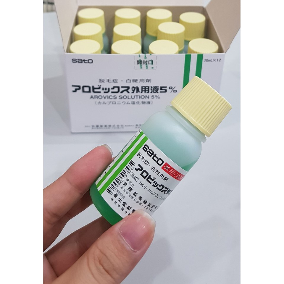 Tinh chất thảo dược hỗ trợ mọc tóc Sato Arovics Nhật Bản 30ml