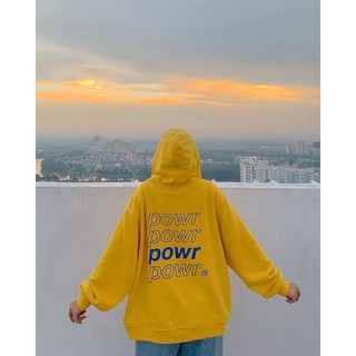 ÁO HOODIE ZIP POWR NỈ NGOẠI