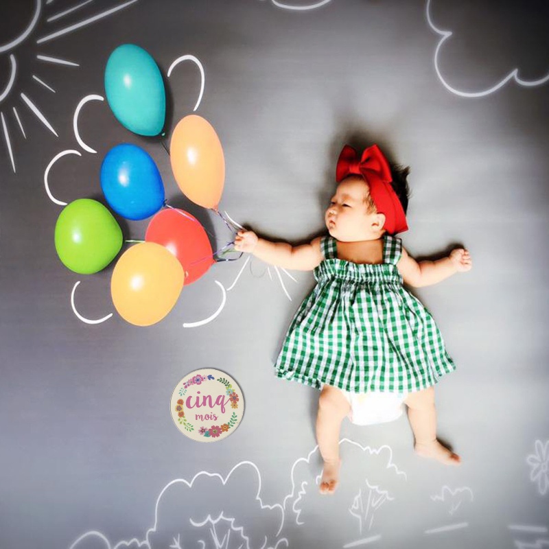 Set 6 Tấm Thiệp Đánh Dấu Cột Mốc Phát Triển Theo Tháng Cho Bé