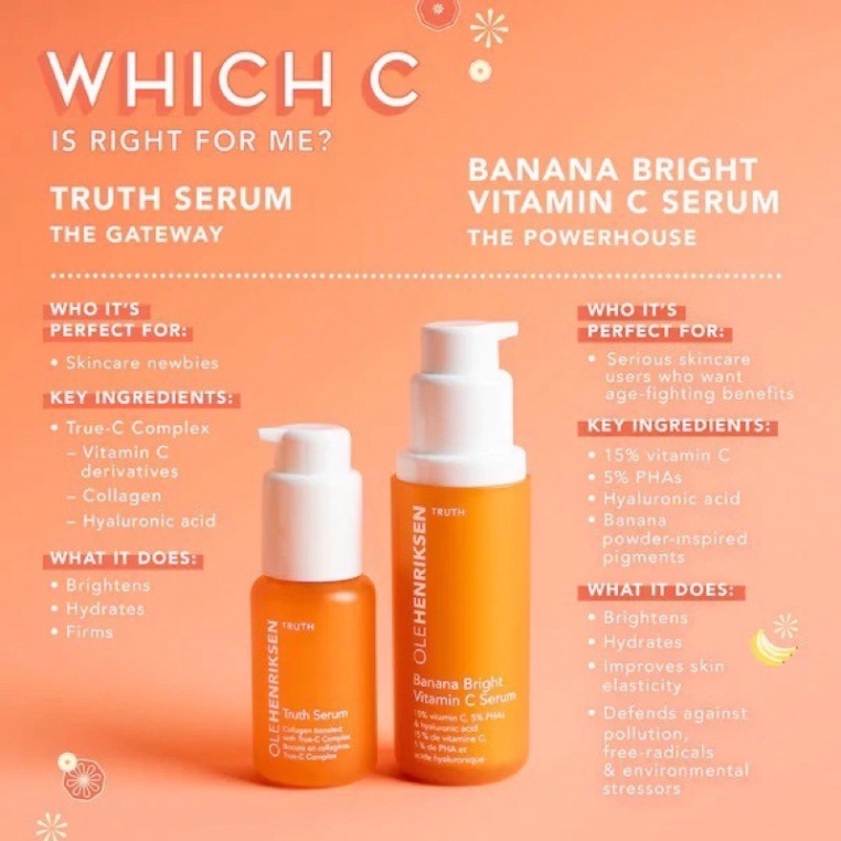 Serum sáng da, mờ thâm OleHenriksen Banana Bright Vitamin C