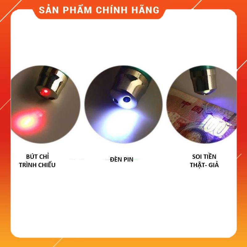Bút trình chiếu laser, bút chỉ bảng, đèn pin mini 3 trong 1