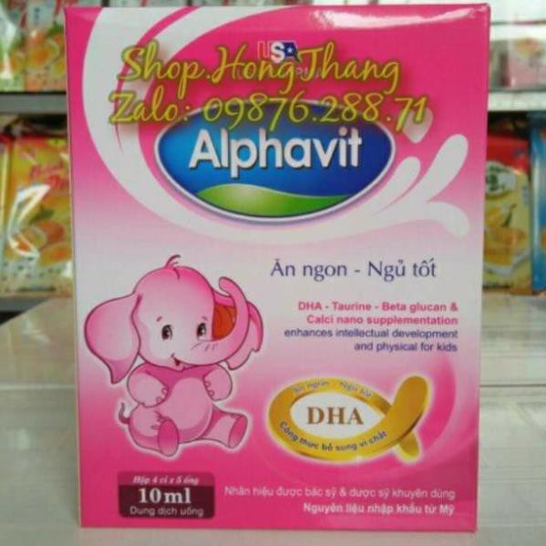 Alphavit ăn ngon giúp bé ăn ngon ngủ tốt bé thông minh, hỗ trợ bé kén ăn, ngủ khôngngon giấc