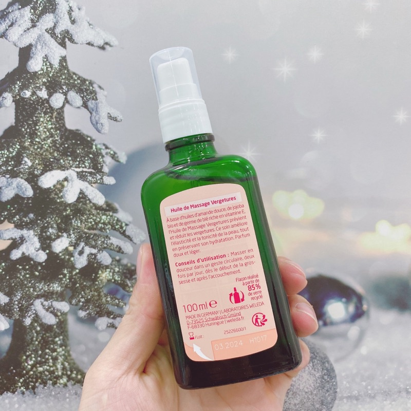 Dầu Massage chống rạn da Weleda 100ml