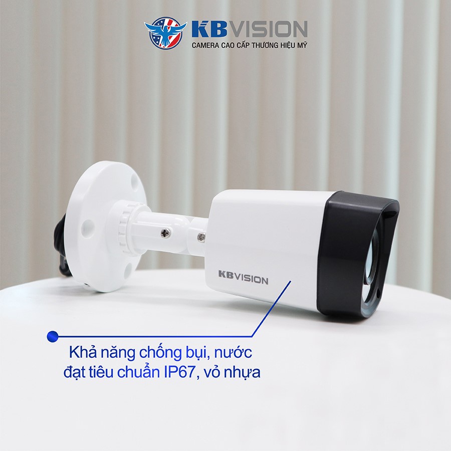 Camera KBVISION Nhập Khẩu Mỹ Hỗ Trợ Cân Bằng ánh sáng, Chống Nhiễu, Kháng Nước